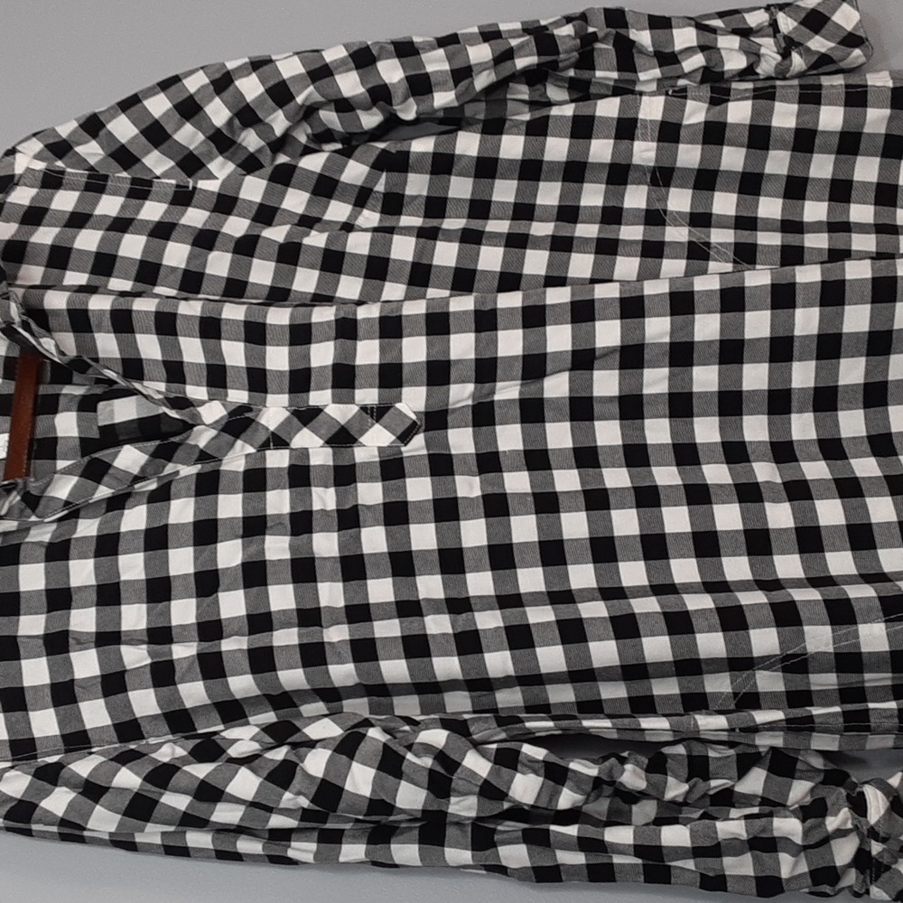 J.Jill Houndstooth Gingham Petite Long Sleeve V-Neck Tunic Top - Picture 3 of 9